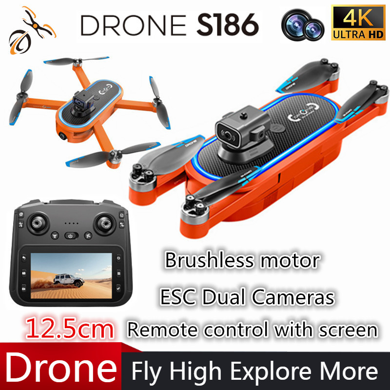 Drone Rc Foldable - Дрон S186 2025 года, профессиональный 4K