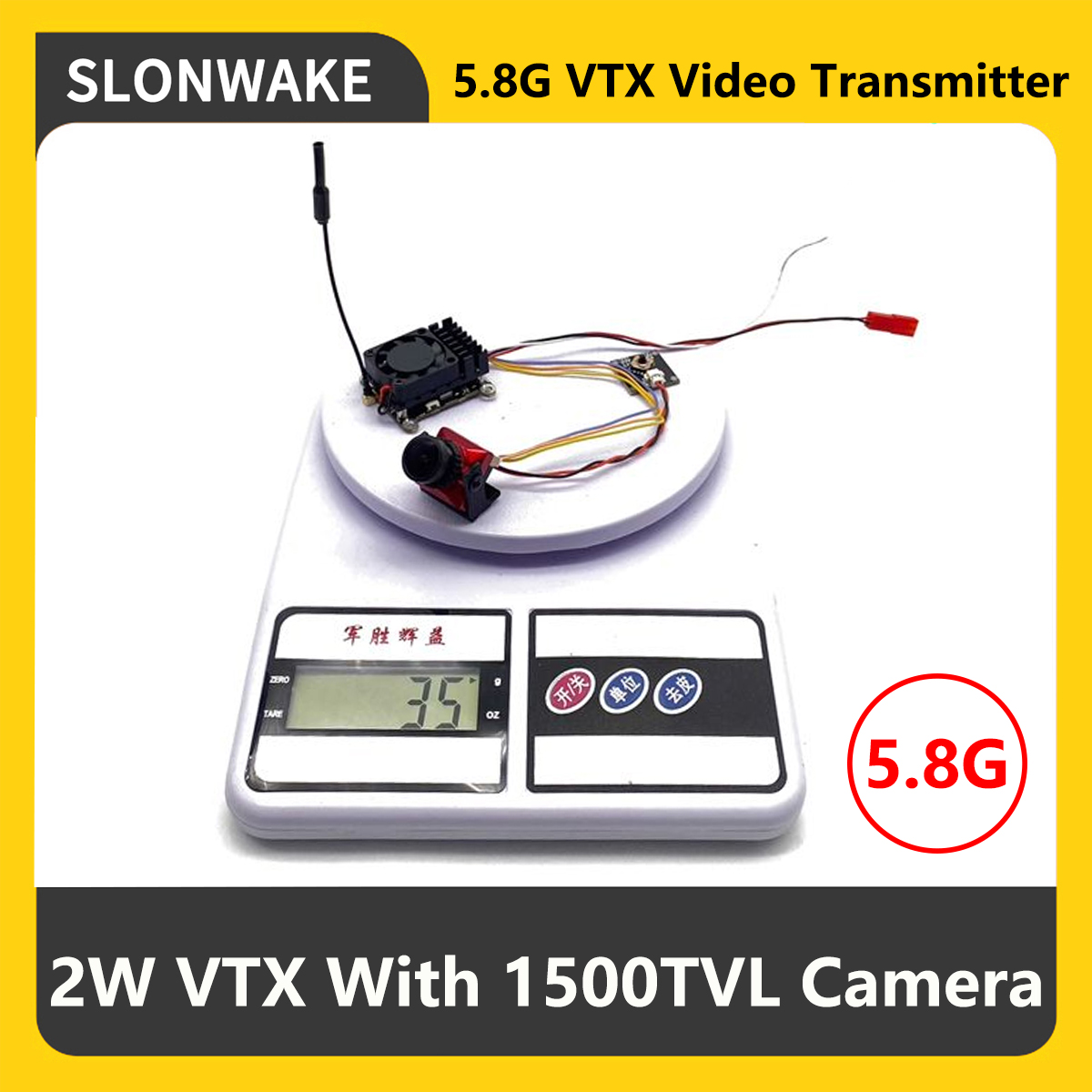 Drone Rc Transmitter And Receiver - SLONWAKE 5.8G 2000мВт FPV VTX передатчик