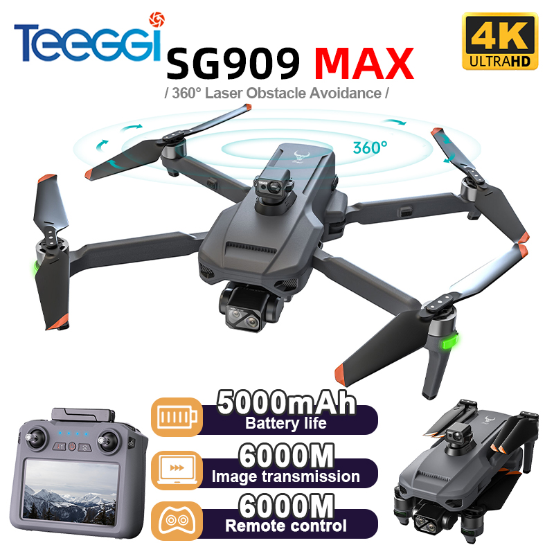 Drone Rc Foldable - Teeggi SG909 MAX GPS Дрон с
