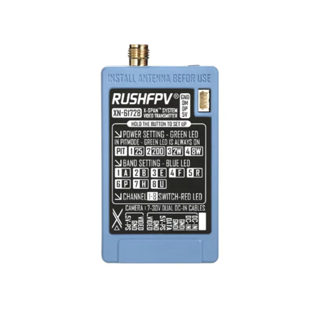 RUSHFPV 6.1‑7.2G 8W X61728 VTX – обзор и цена Drone Rc Transmitter And Receiver