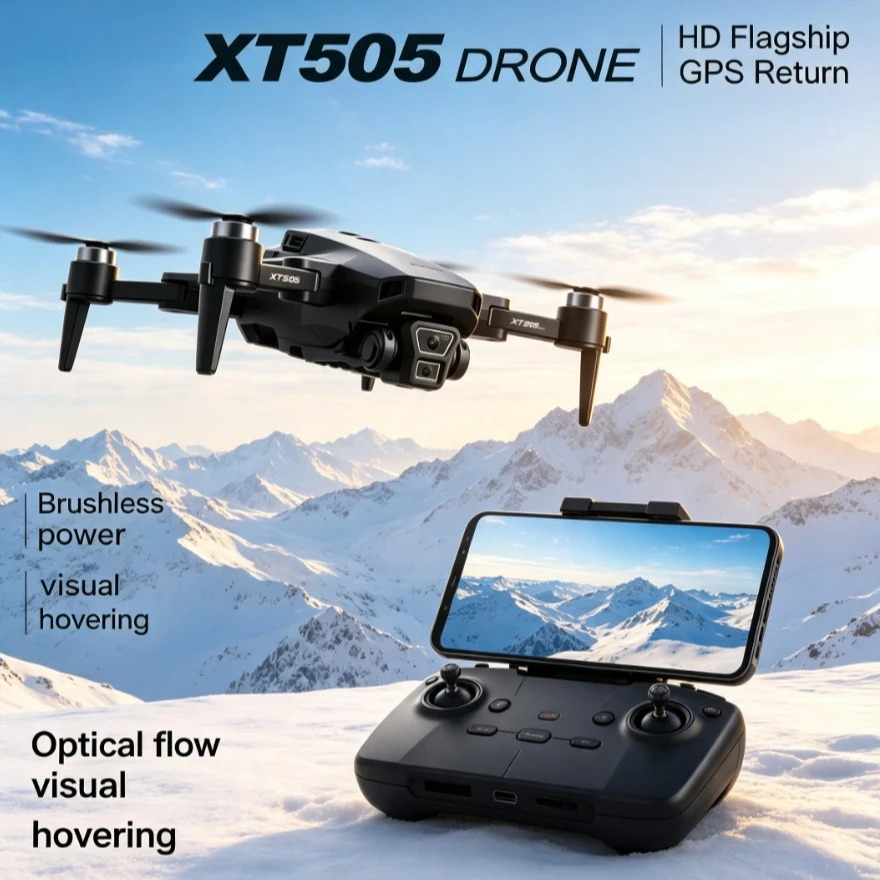 Оригинальный складной GPS-дрон – обзор и цена Xt505 Rc Drone
