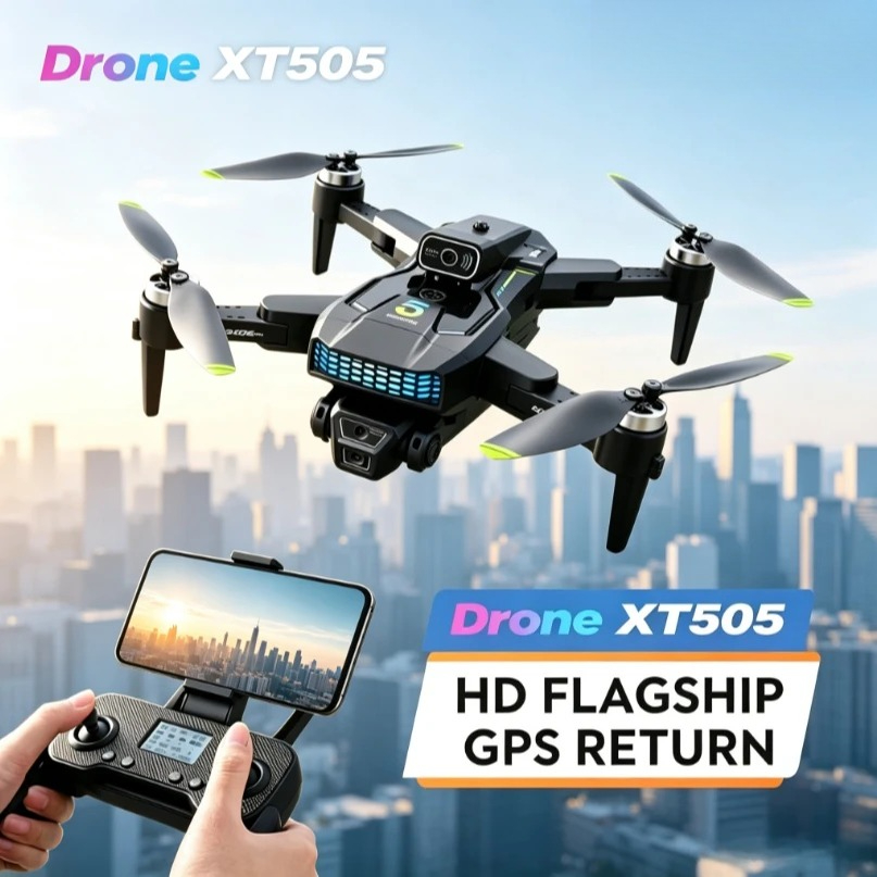 Оригинальный складной GPS-дрон – обзор и цена Xt505 Rc Drone