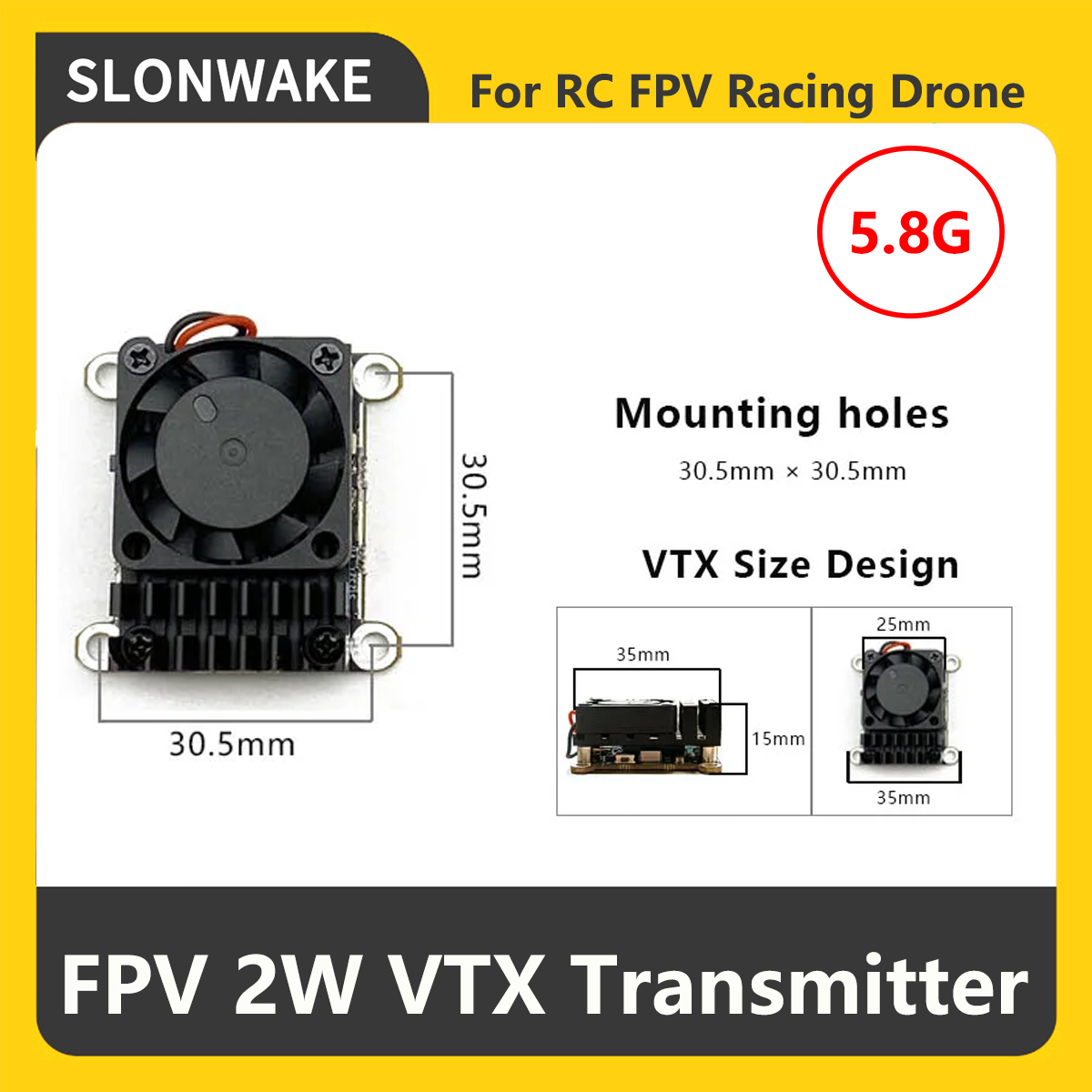 SLONWAKE 5.8G 2000мВт FPV VTX  – обзор и цена Drone Rc Transmitter And Receiver