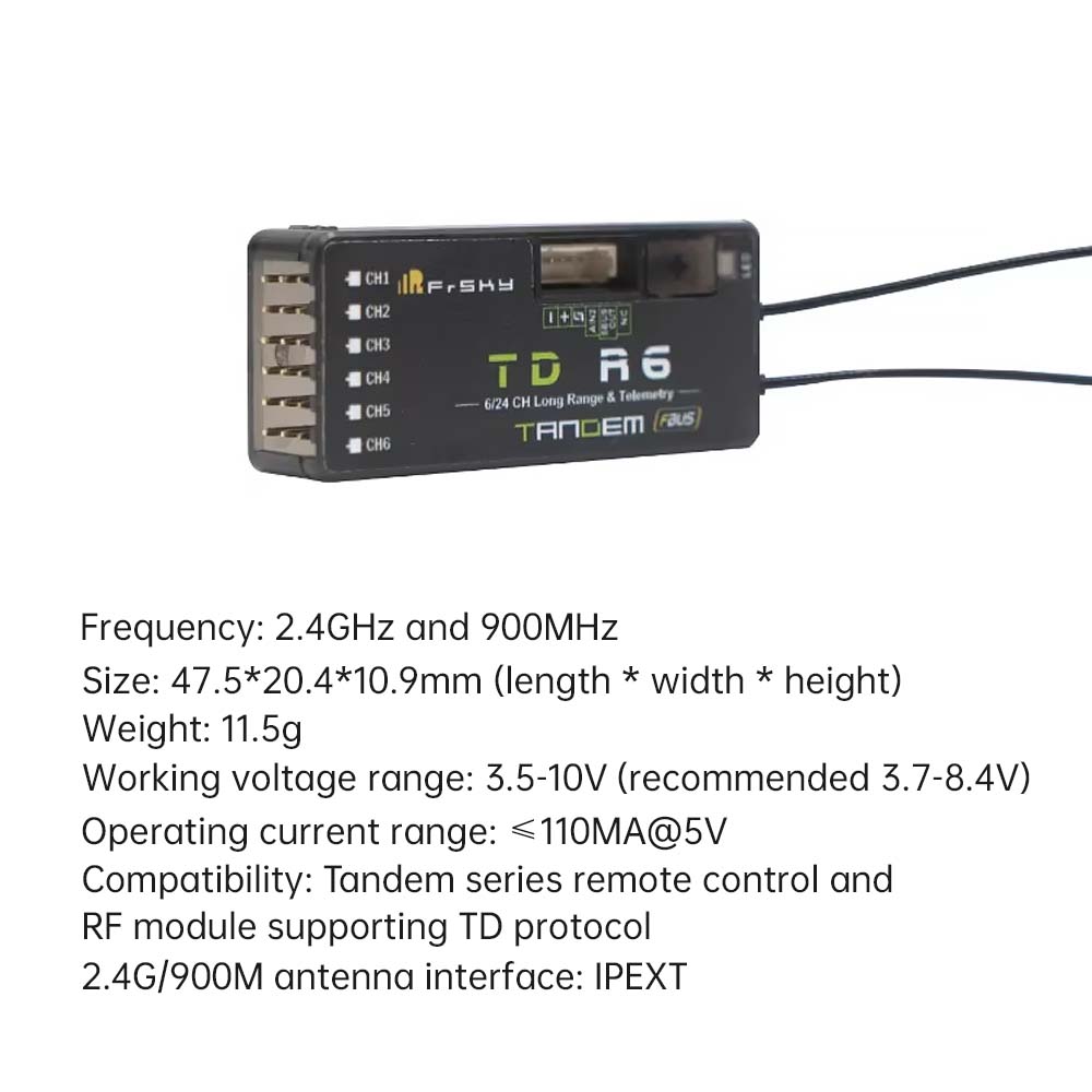 Приемник FrSky TD R6 2.4G 900M – обзор и цена Frsky Receiver Module