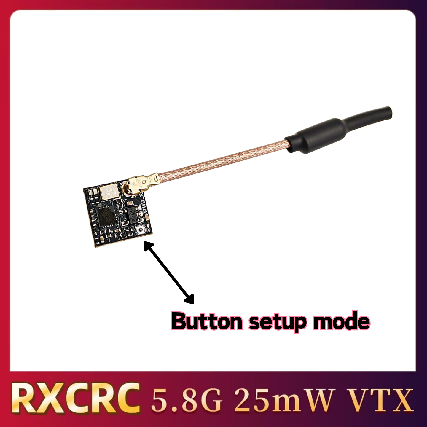RXCRC 5.8GHz 48CH FPV 25mW ана – обзор и цена Drone Rc Transmitter And Receiver