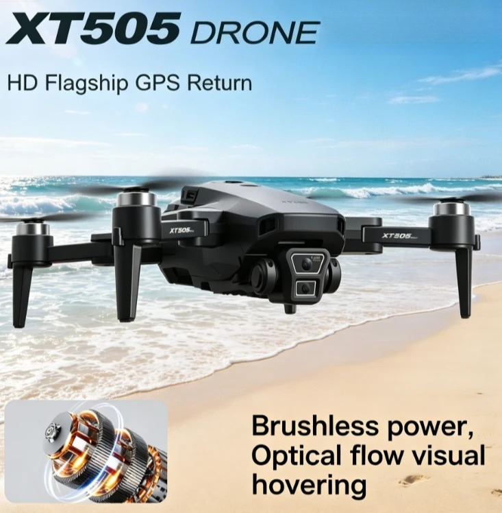 Оригинальный складной GPS-дрон – обзор и цена Xt505 Rc Drone